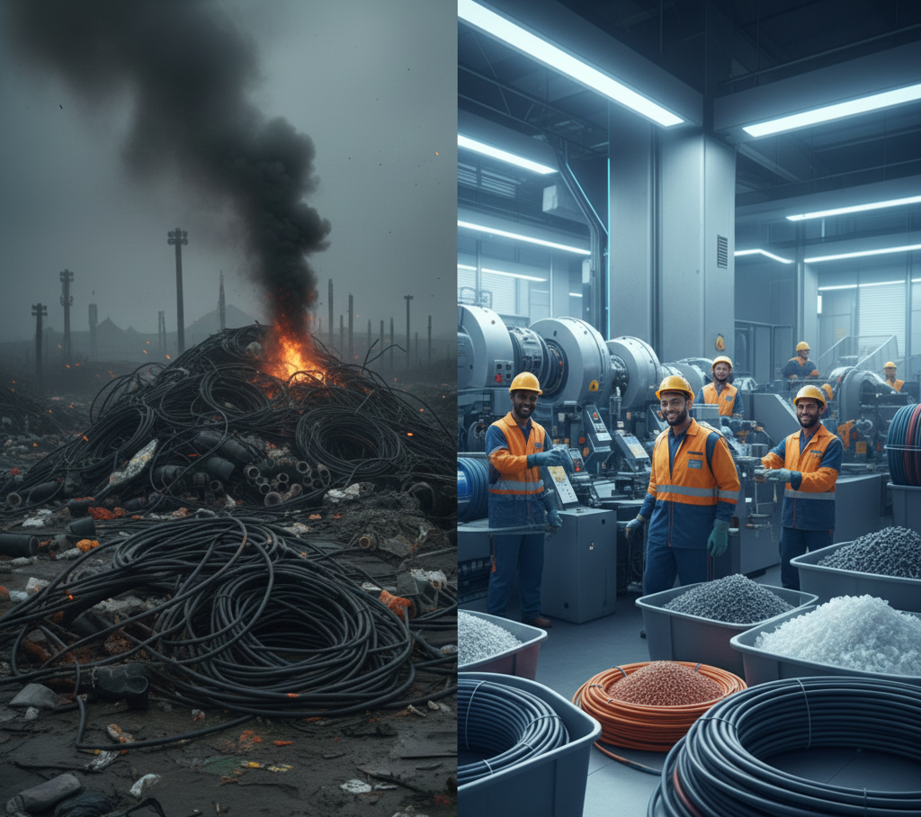 Gestión de Residuos de Cables y Reciclaje