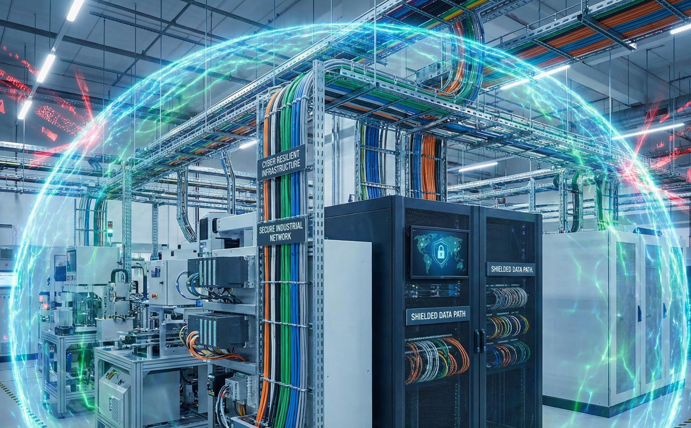 infraestructura de cableado resiliencia cibernética cortafuegos