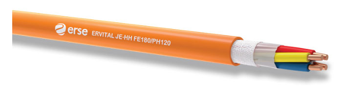 ERVITAL JE-HH FE180/PH120 Zayıf Akım Yangına Dayanıklı Kablo