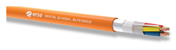 ERVITAL JE-H(St)H...Bd FE180/E30 Zayıf Akım Yangına Dayanıklı Kablo