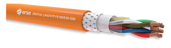 ERVITAL LIHCH-TP FE180/E30-E60 Zayıf Akım Yangına Dayanıklı Kablo