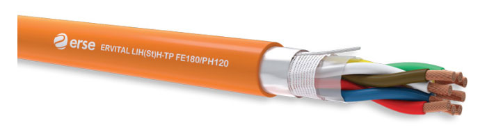 ERVITAL LIH(St)H-TP FE180/PH120 Zayıf Akım Yangına Dayanıklı Kablo