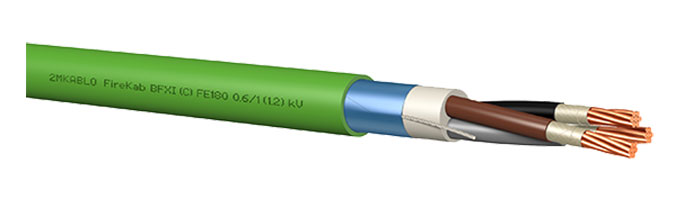 FireKab BFXI (C) FE180 0.6 / 1 (1.2) kV Gemi ve Yat Haberleşme Kontrol Kablosu
