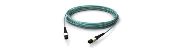 OM3 MPO/MTP MPO/MTP® Female Push Pull Locking (Aqua) Fiberoptik Kablo Aksesuarı