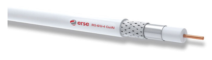 RG 6/U-4 Cu/Al Zayıf Akım Koaksiyel Kablo