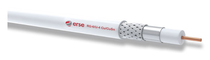 RG 6/U-4 Cu/CuSn Zayıf Akım Koaksiyel Kablo
