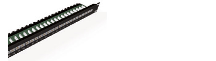 UC C300 PP TR U BK 24 1U 24Port Cat5E UTP 90° Punchdown Panel Rear Management In Black Ekranlı Kablo Aksesuarı