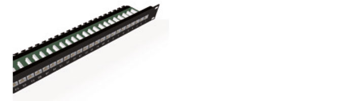 UC C400 PP TR U BK 24 1U 24Port Cat6 UTP 90° Punchdown Panel With Rear Management in Black Ekranlı Kablo Aksesuarı
