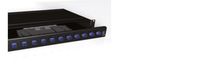 UC COMF PP LD SO BK 1U 24 Port LC Duplex Multimode Patch Panel Black Fiberoptik Kablo Aksesuarı