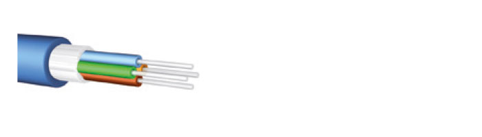 Ucfibre I/O DI N LSHF ES9 ES9 Tight Buffer, 2- 24 Fibres, Glass Yarns, Firebur® Sheath Fiberoptik Kablo