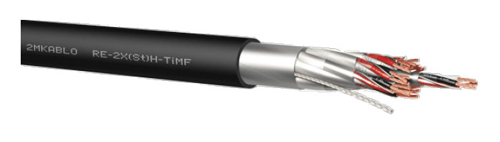 RE-2X(St)H-PiMF/TiMF Bireysel Ekranlı Zırhsız Kablo