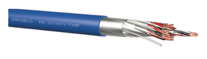 RE-2X(St)Y-fl-PiMF/TiMF Bireysel Ekranlı Zırhsız Kablo