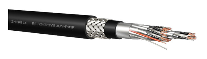 RE-2X(St)YSWBY-fl-PiMF/TiMF Bireysel Ekranlı Zırhlı Kablo