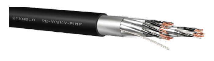 RE-Y(St)Y-fl-PiMF/TiMF Bireysel Ekranlı Zırhsız Kablo